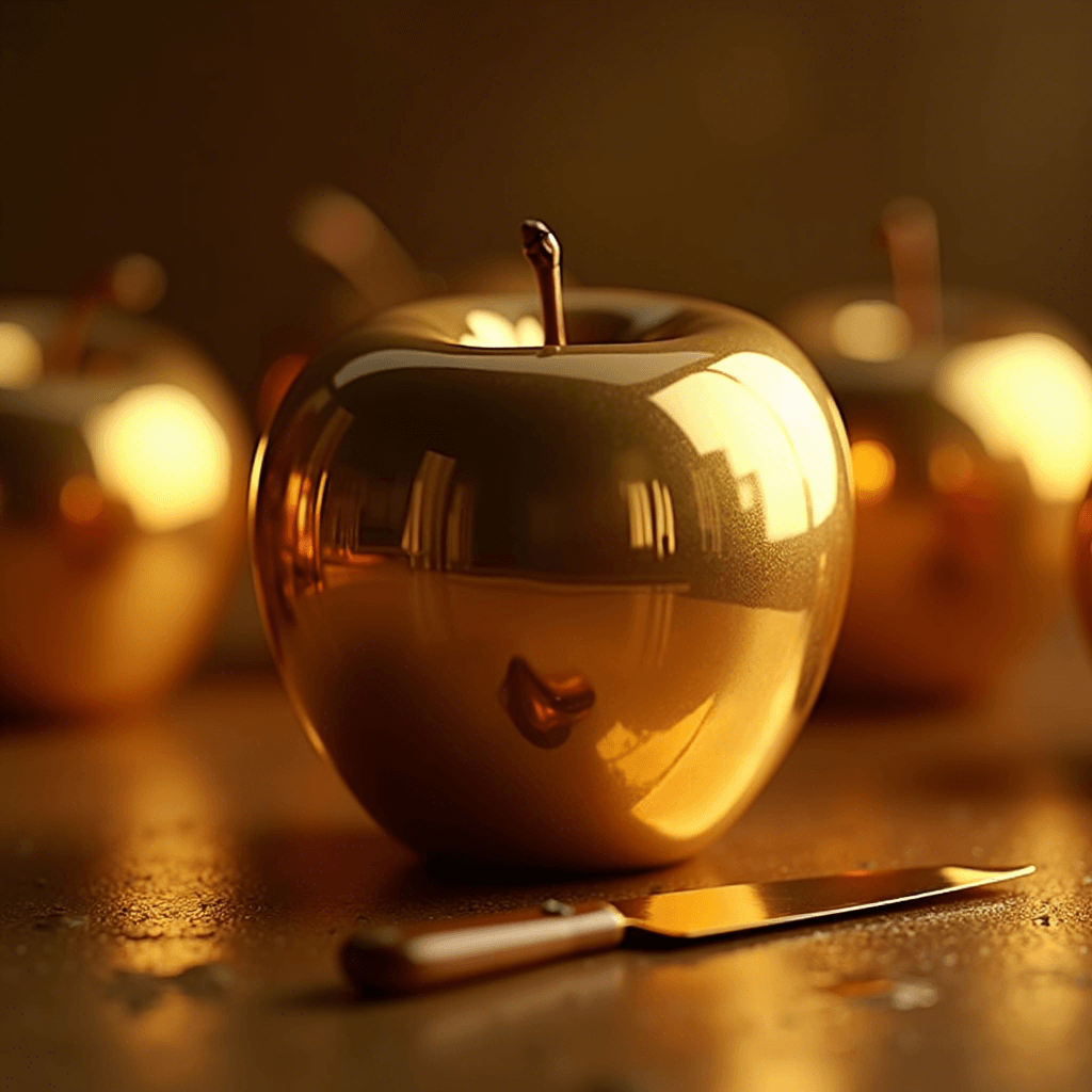 Golden Apple Cutting Golden Apple Cutting